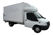 Minibus Hire Barry - Ford Luton Box Tail Lift - Van hire Barry
